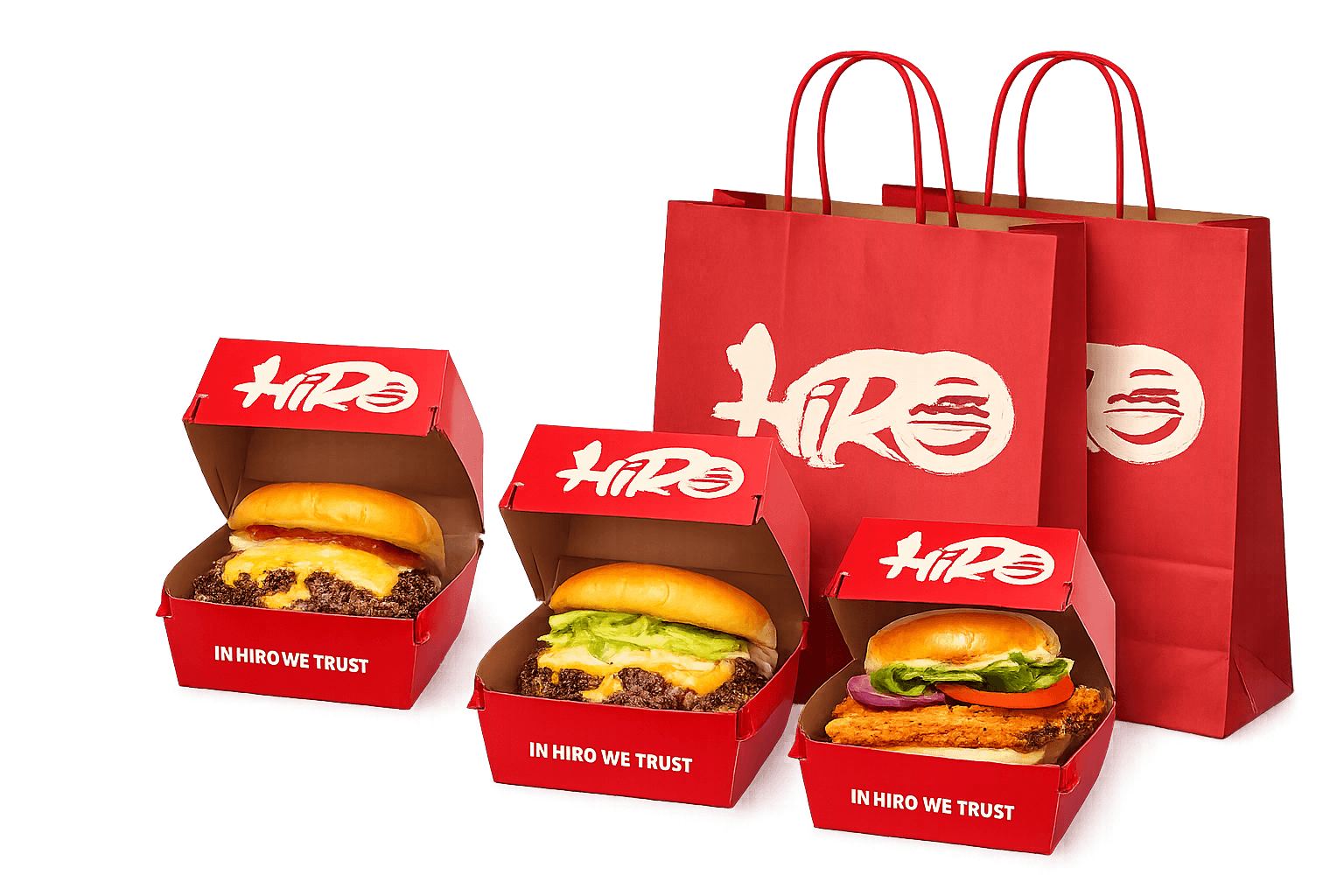 Hiro Burger and Boxes